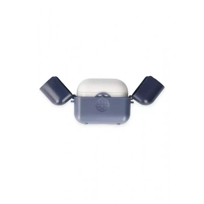 Newface Apple Airpods 3 (3.nesil) Basmalı Kılıf - Mavi-lacivert