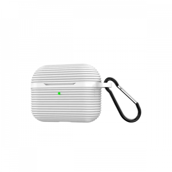 Newface Apple Airpods Pro 3 (3.nesil) Raven Silikon Kılıf - Beyaz