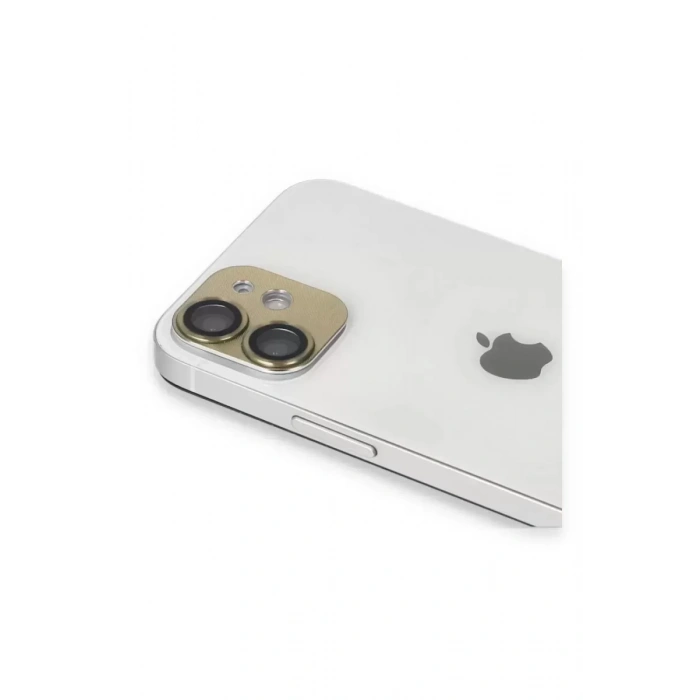 Newface Apple İphone 11 Pers Alüminyum Kamera Lens - Gold