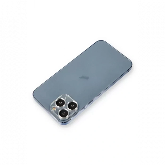 Newface Apple İphone 11 Pro Max Metal Kamera Lens Koruma Cam - Gümüş