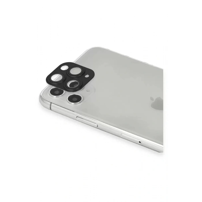 Newface Apple İphone 11 Pro Max Pers Alüminyum Kamera Lens - Siyah