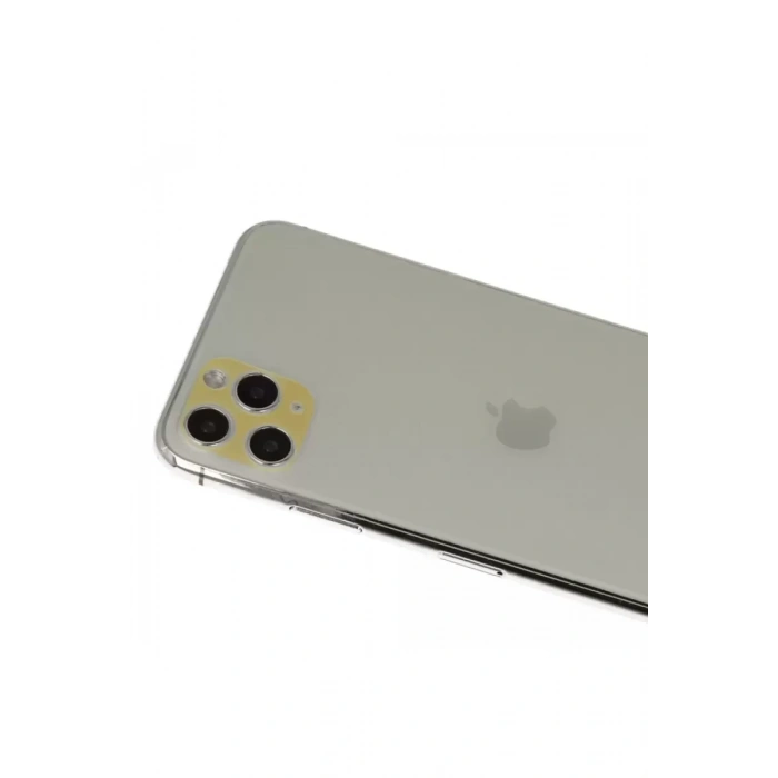 Newface Apple İphone 11 Pro Max Rainbow Kamera Lens Koruma Cam - Gold