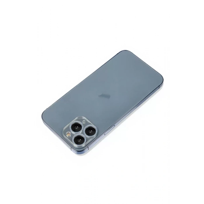 Newface Apple İphone 11 Pro Max Shine Kamera Lens Koruma Cam - Sierra Blue