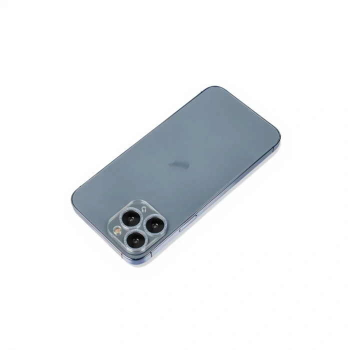 Newface Apple İphone 11 Pro Max Shine Kamera Lens Koruma Cam - Sierra Blue