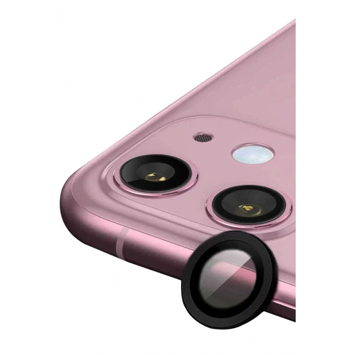 Newface Apple İphone 11 Raze Metal Kamera Lens - Siyah