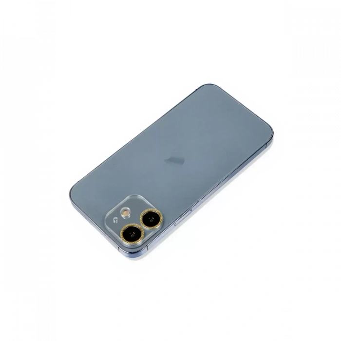 Newface Apple İphone 12 Mini Shine Kamera Lens Koruma Cam - Gold