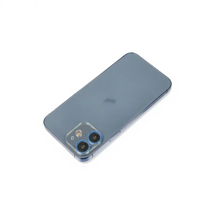 Newface Apple İphone 12 Mini Shine Kamera Lens Koruma Cam - Mavi