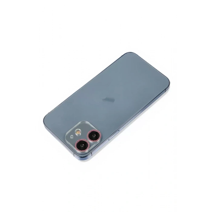 Newface Apple İphone 12 Mini Shine Kamera Lens Koruma Cam - Pembe