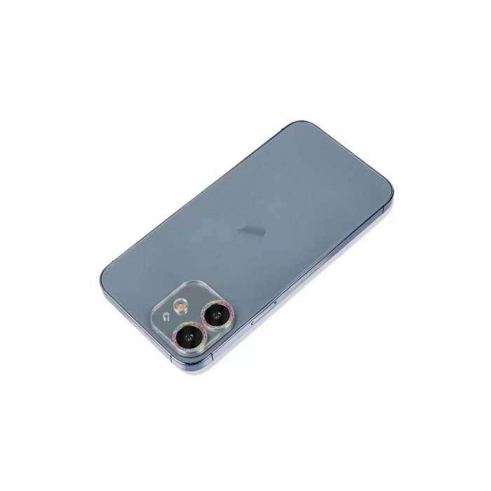 Newface Apple İphone 12 Mini Shine Kamera Lens Koruma Cam - Rainbow