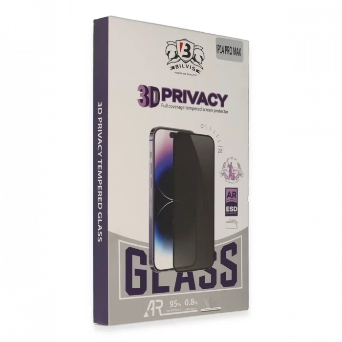 Newface Apple İphone 12 Pro Max Bilvis 3d Hayalet Cam Ekran Koruyucu