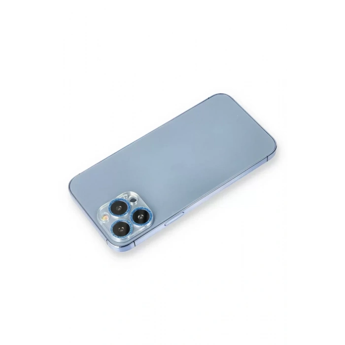 Newface Apple İphone 12 Pro Max Shine Kamera Lens Koruma Cam - Mavi