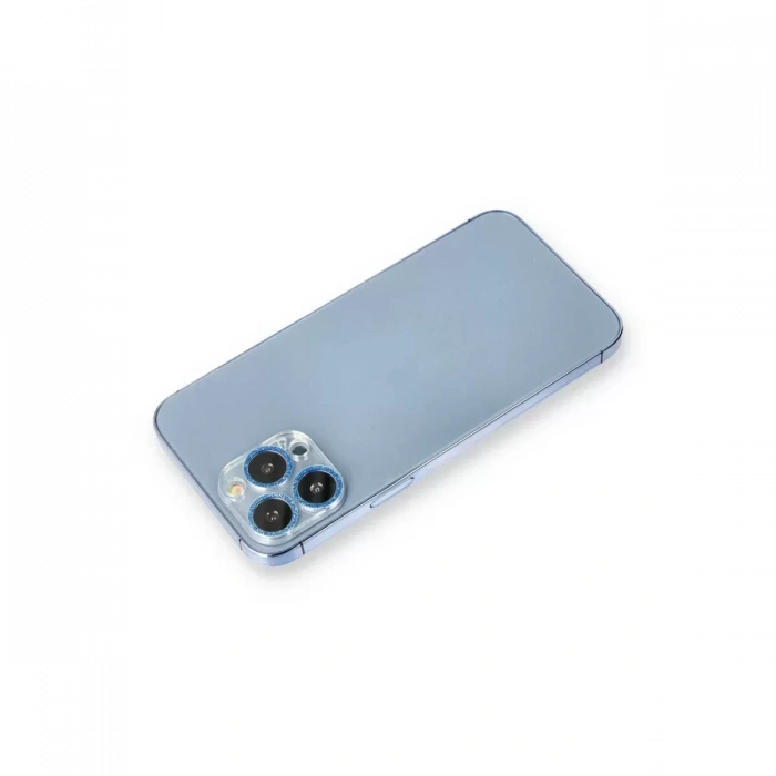 Newface Apple İphone 12 Pro Max Shine Kamera Lens Koruma Cam - Mavi