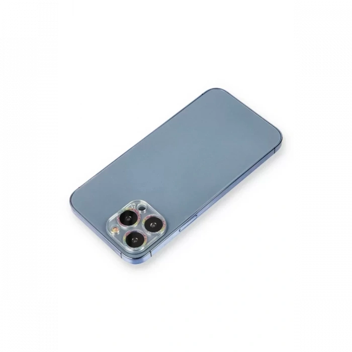 Newface Apple İphone 12 Pro Max Shine Kamera Lens Koruma Cam - Rainbow