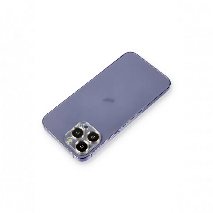 Newface Apple İphone 12 Pro Metal Kamera Lens Koruma Cam - Gold