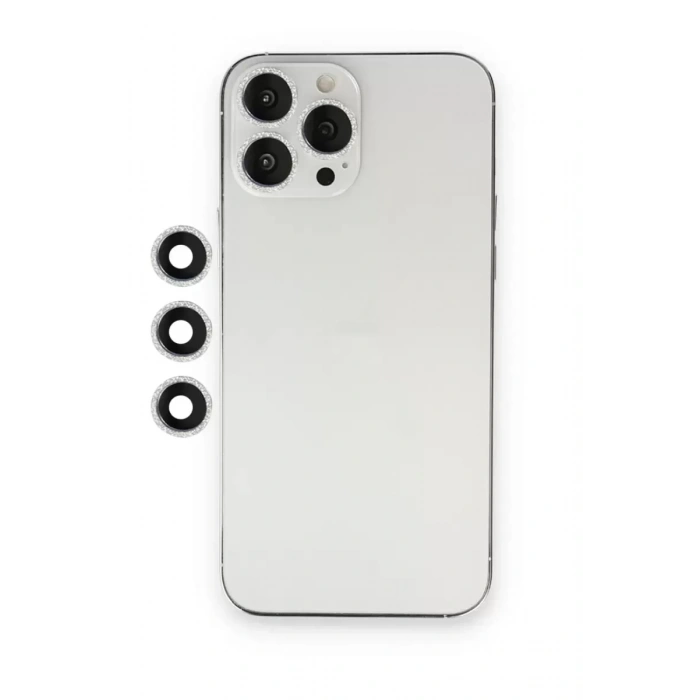 Newface Apple İphone 12 Pro Shine Kamera Lens - Gümüş