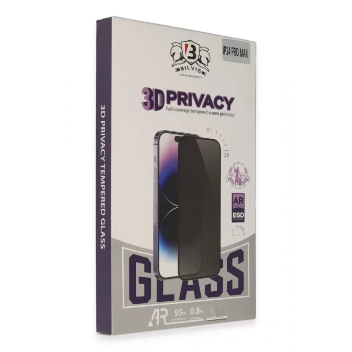 Newface Apple İphone 13 Pro Max Bilvis 3d Hayalet Cam Ekran Koruyucu