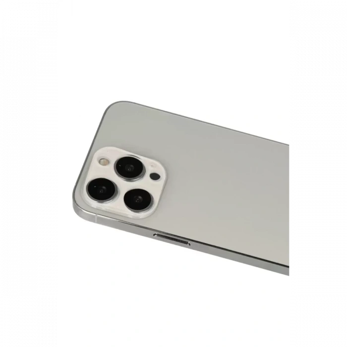 Newface Apple İphone 13 Pro Max Rainbow Kamera Lens Koruma Cam - Beyaz