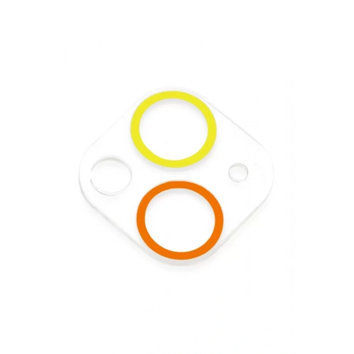 Newface Apple İphone 13 Renkli Kamera Lens Koruma Cam - Sarı-turuncu