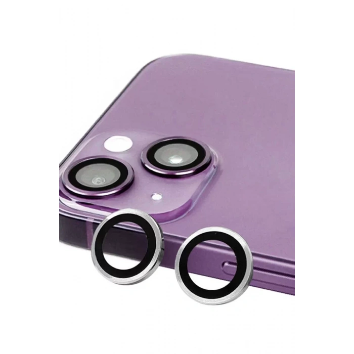 Newface Apple İphone 14 Plus Raze Metal Kamera Lens - Gümüş