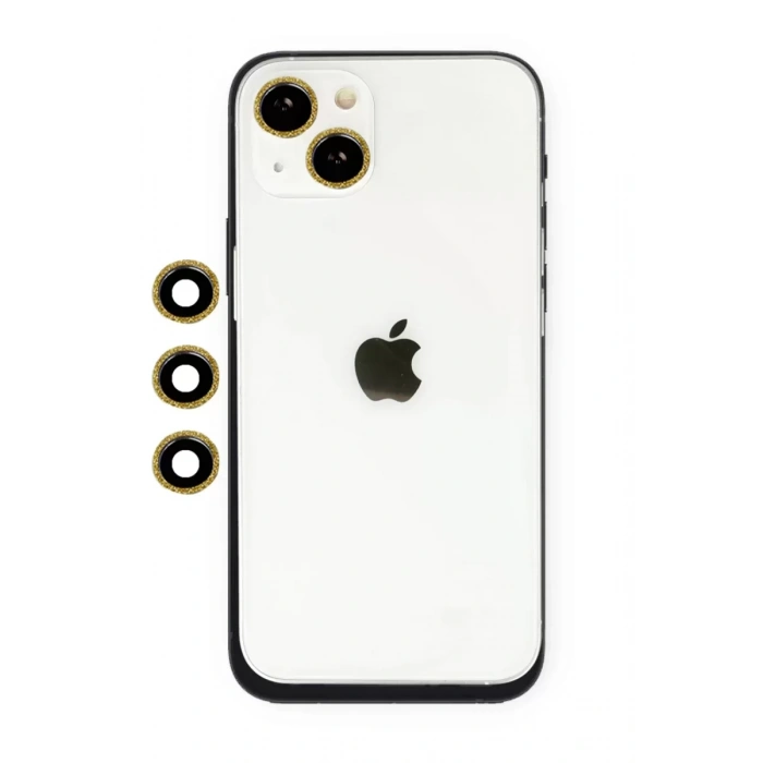 Newface Apple İphone 14 Shine Kamera Lens - Gold
