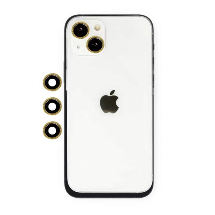 Newface Apple İphone 14 Shine Kamera Lens - Gold