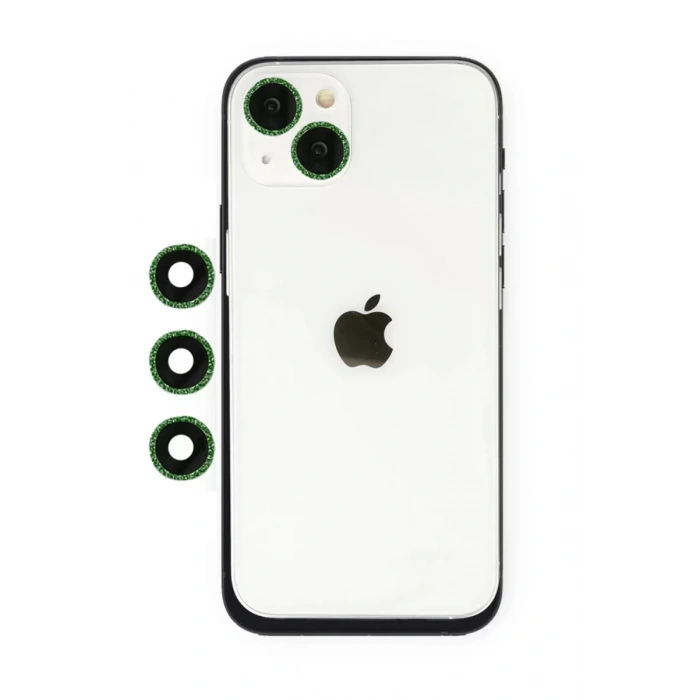 Newface Apple İphone 14 Shine Kamera Lens - Yeşil