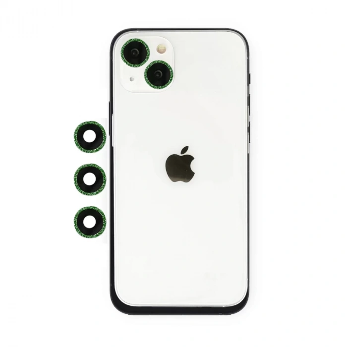 Newface Apple İphone 14 Shine Kamera Lens - Yeşil