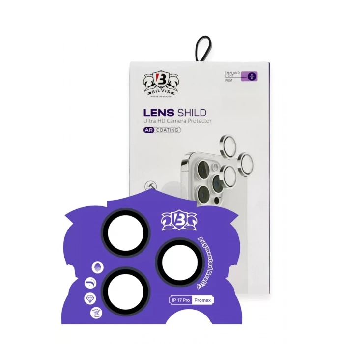 Newface Apple iPhone 17 Pro Max Bilvis Titan Kamera Lens - Lacivert