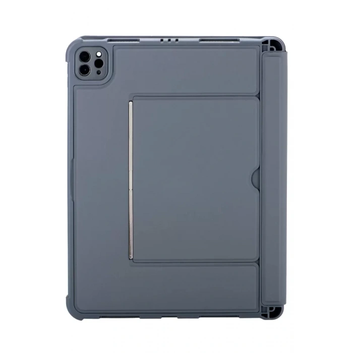 Newface Apple T5510D iPad Pro 13 (2024) Kılıf Palermo Ledli Klavyeli Standlı Tablet Kılıfı - Siyah