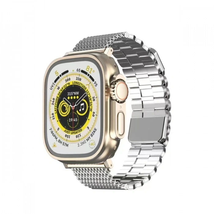 Newface Apple Watch 38mm Ascend Metal Kordon - Gümüş