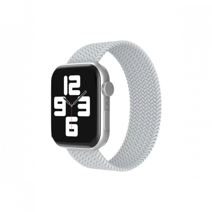 Newface Apple Watch 38mm Ayarlı Solo Silikon Kordon - Beyaz