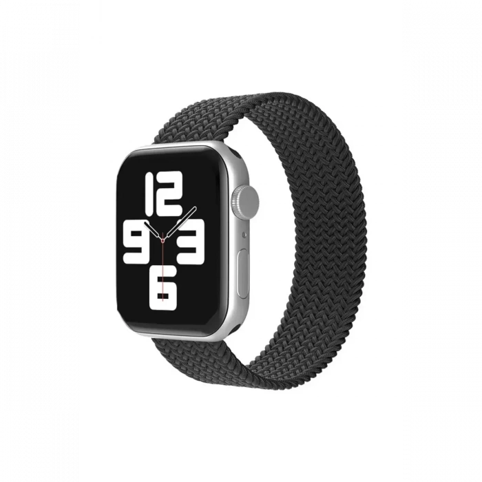 Newface Apple Watch 38mm Ayarlı Solo Silikon Kordon - Siyah
