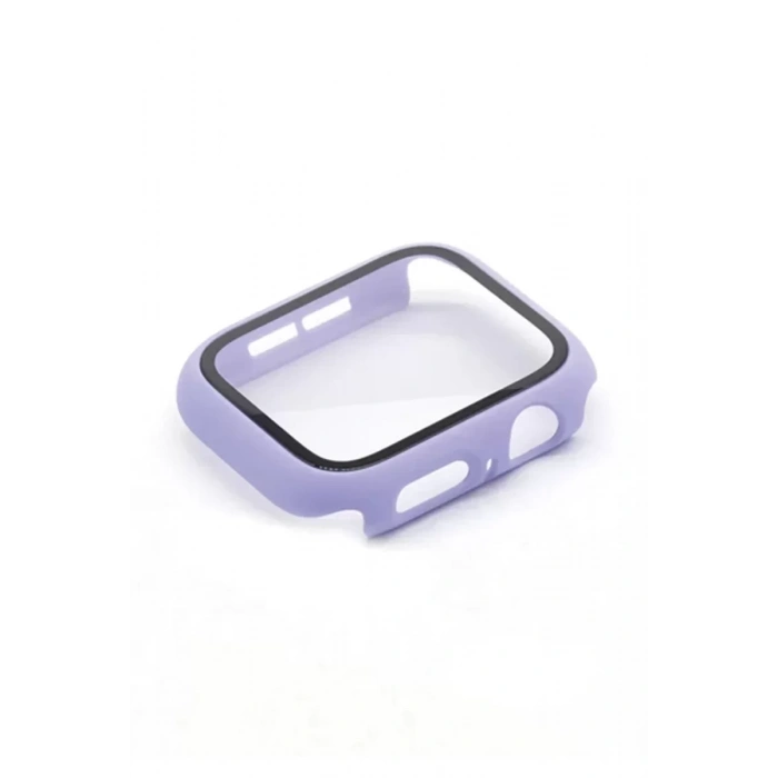 Newface Apple Watch 38mm Camlı Kasa Ekran Koruyucu - Lila