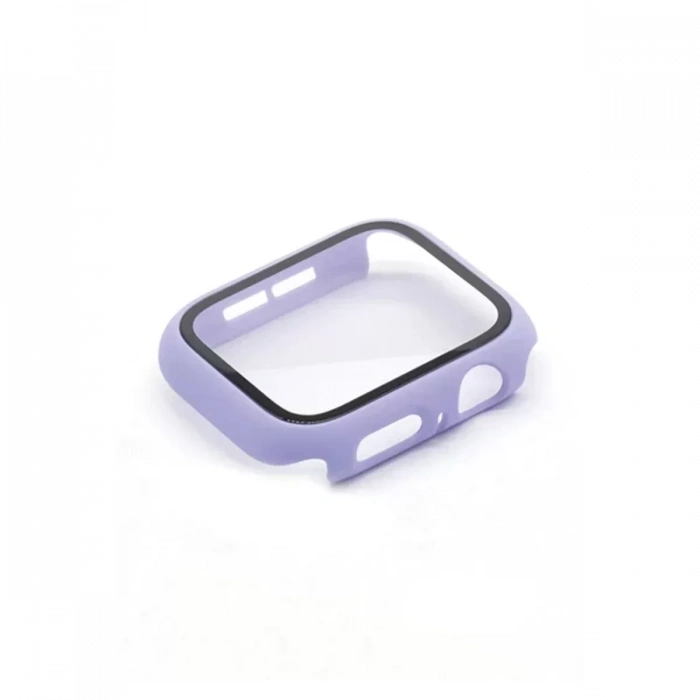 Newface Apple Watch 38mm Camlı Kasa Ekran Koruyucu - Lila