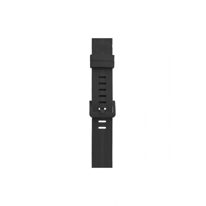 Newface Apple Watch 38mm Kr408 Çizgili Silikon Kordon - Koyu Gri
