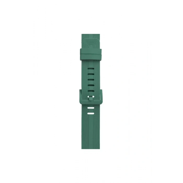 Newface Apple Watch 38mm Kr408 Çizgili Silikon Kordon - Yeşil