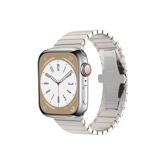 Newface Apple Watch 38mm KR413 Fine Steel Kordon - Yıldız Işığı