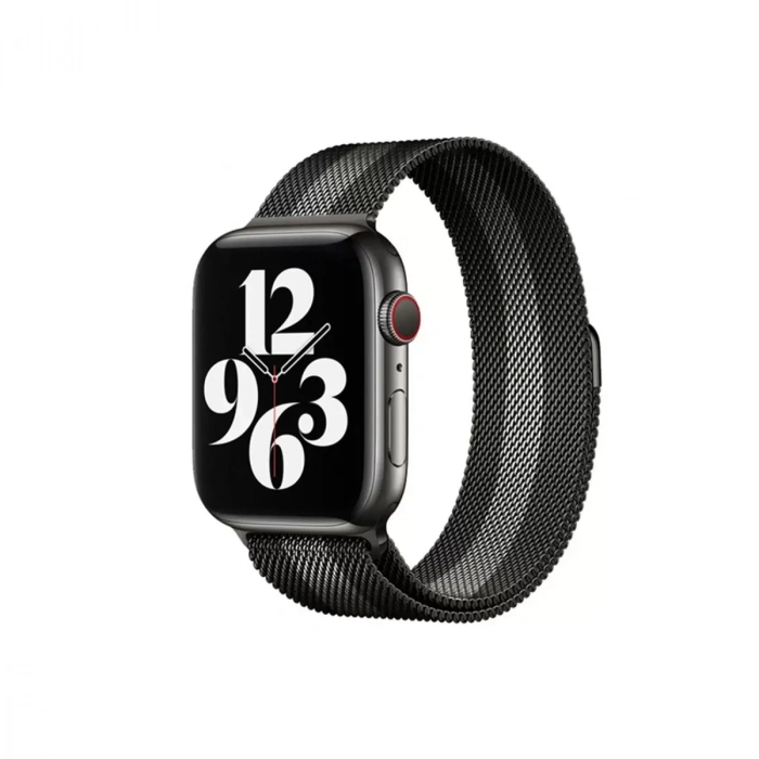 Newface Apple Watch 38mm Metal Mıknatıslı Kordon - Siyah-beyaz