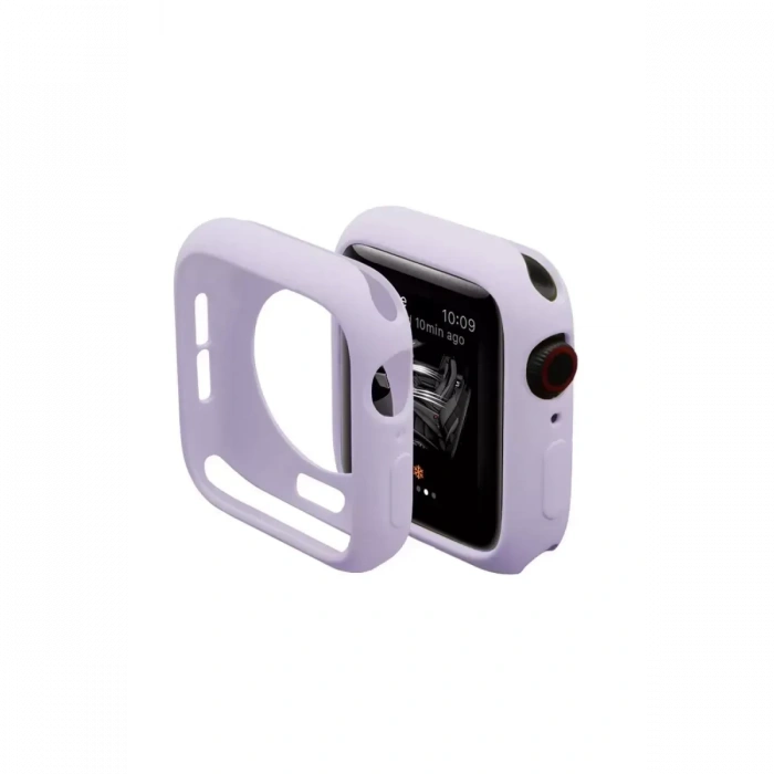 Newface Apple Watch 40mm Silikon Alt Kasa - Lila