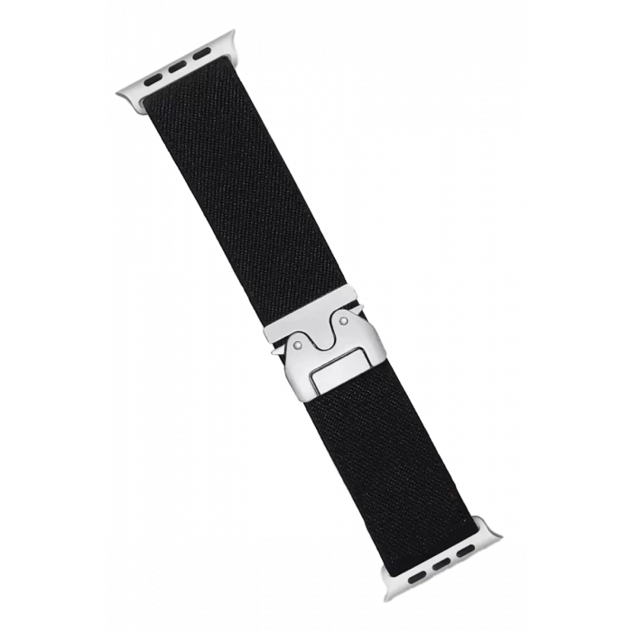Newface Apple Watch 42mm Forest Kumaş Kordon - Siyah