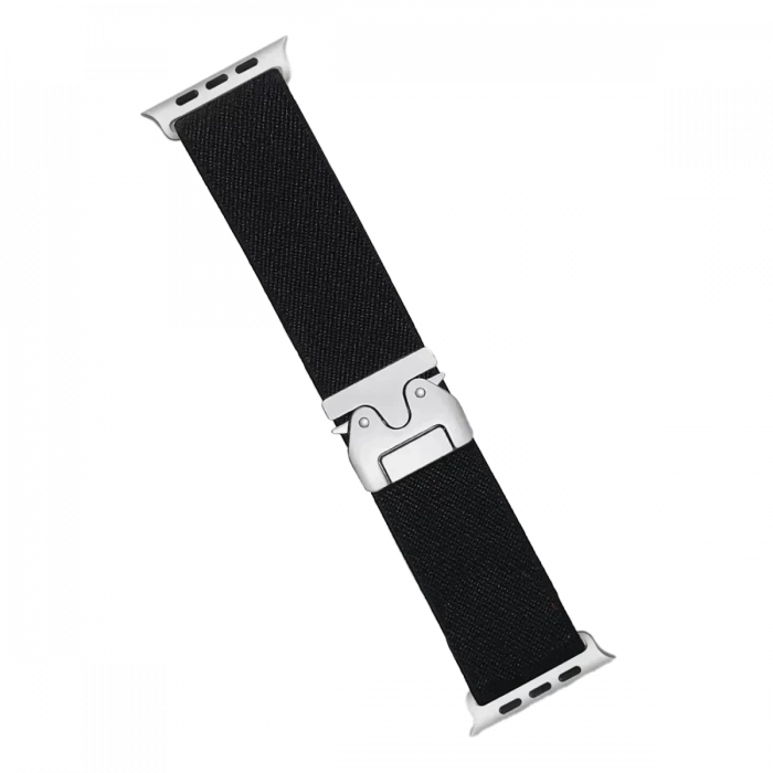 Newface Apple Watch 42mm Forest Kumaş Kordon - Siyah