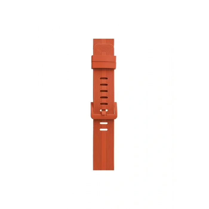 Newface Apple Watch 42mm Kr408 Çizgili Silikon Kordon - Turuncu