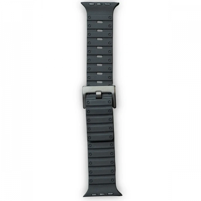 Newface Apple Watch 42mm Magnus Mıknatıslı Silikon Kordon - Siyah