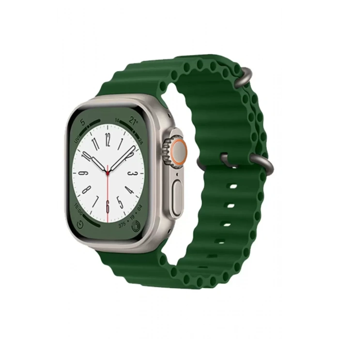 Newface Apple Watch 42mm Ocean Kordon - Koyu Yeşil