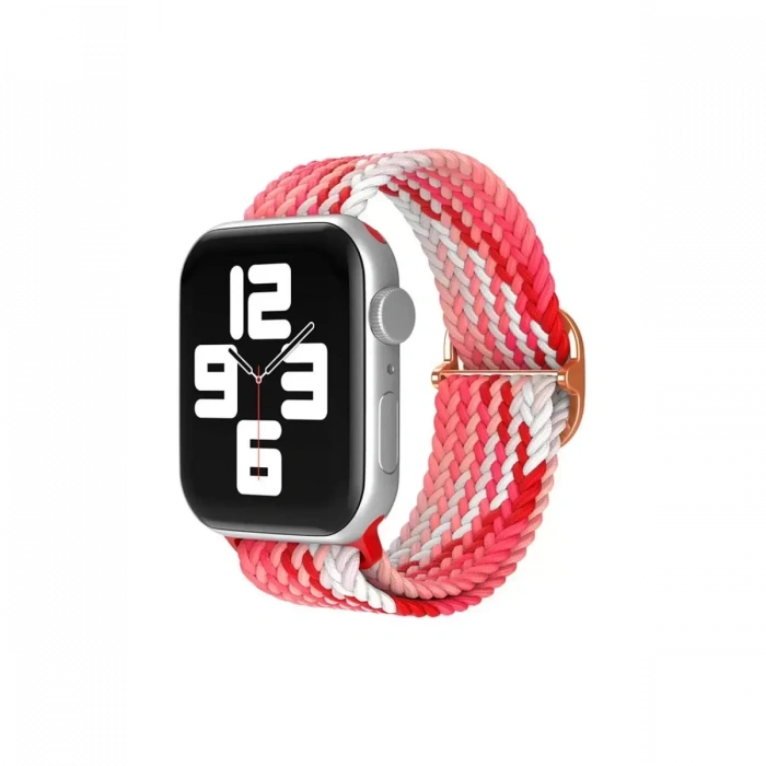 Newface Apple Watch 42mm Star Kordon - Pembe-kırmızı