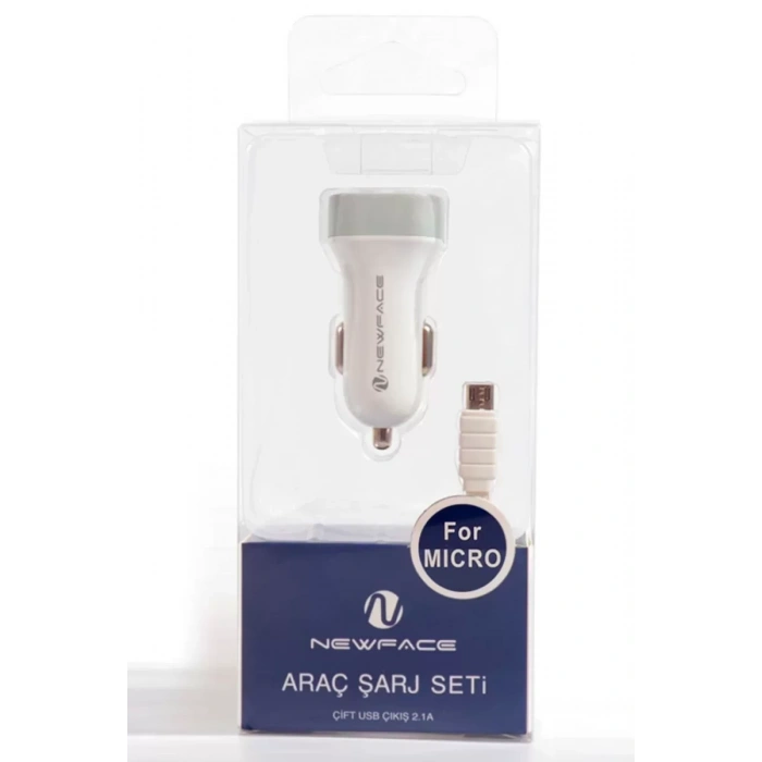 Newface C17 Micro USB 2.1A Araç Şarjı