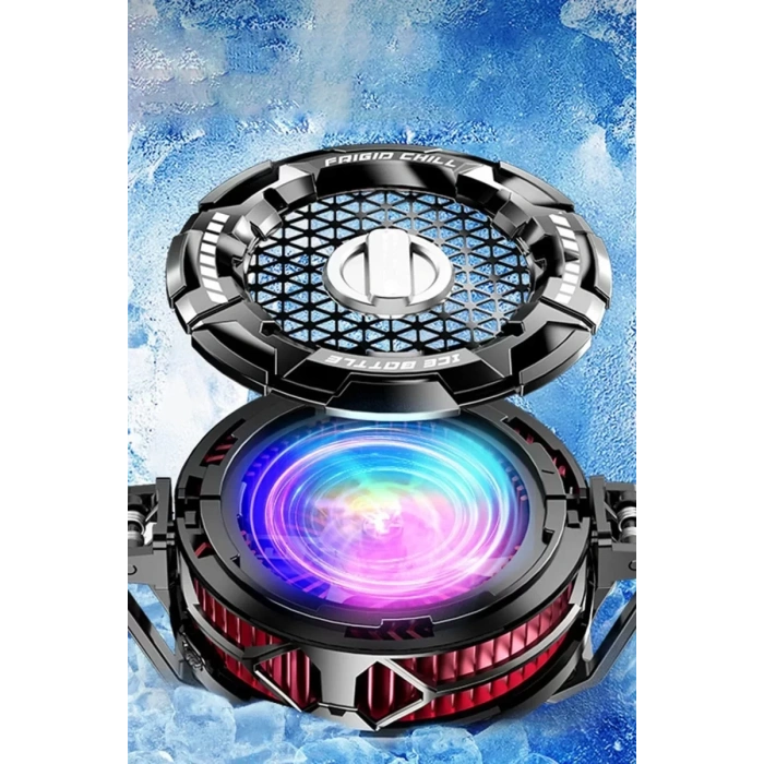 Newface Fs02 15w Rgb Radyatör Telefon Soğutucu Fan - Siyah