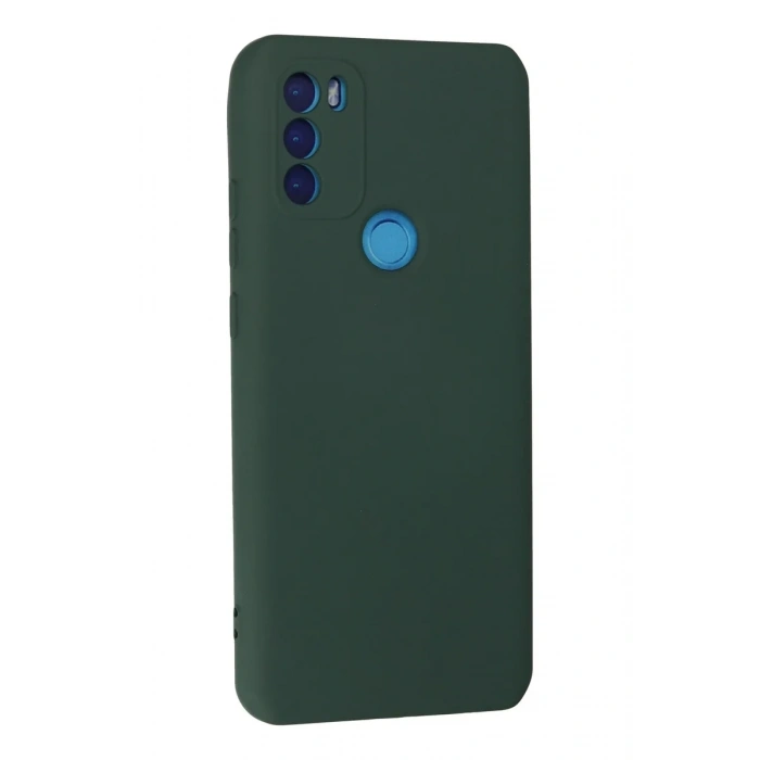 Newface General Mobile GM 21 Plus Kılıf Nano içi Kadife Silikon - Koyu Yeşil