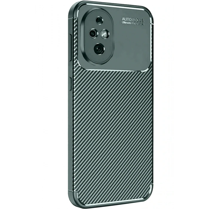 Newface Honor 200 Kılıf Auto Focus Karbon Kapak - Koyu Yeşil