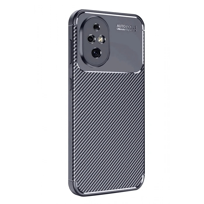 Newface Honor 200 Kılıf Auto Focus Karbon Kapak - Lacivert